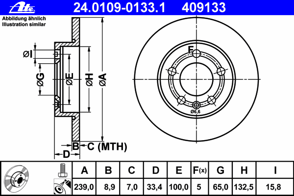 Brake Disc 24.0109-0133.1