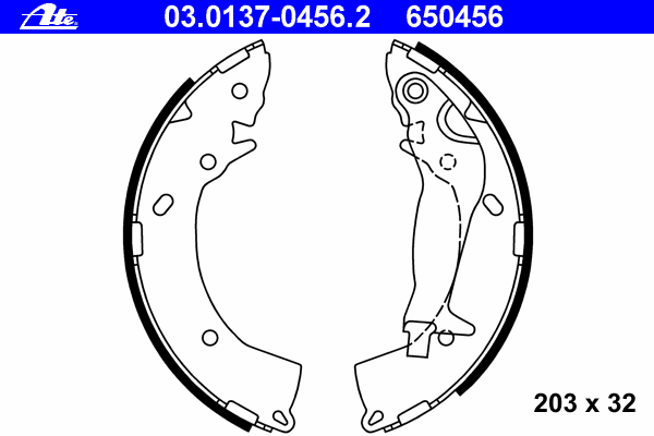 Brake Shoe Set 03.0137-0456.2