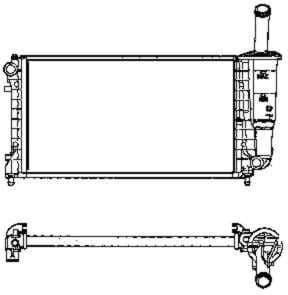Radiator, engine cooling 53606