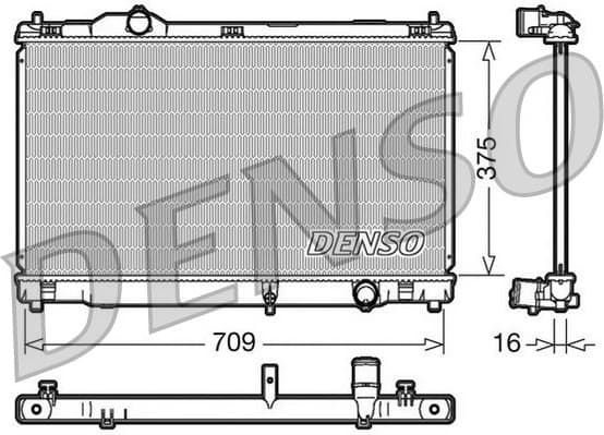 Radiator, engine cooling DRM51001