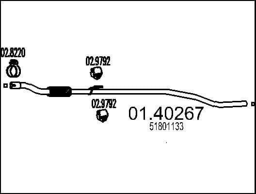 Exhaust Pipe 01.40267