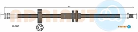 Brake hose front 07.1257