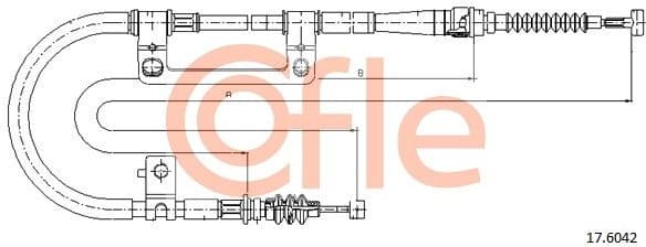 Cable Pull, parking brake 92.17.6042