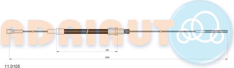 Cable Pull, clutch control 11.0105