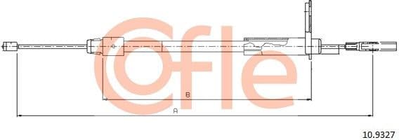 Cable Pull, parking brake 92.10.9327