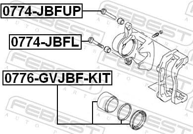 Guide Bolt, brake caliper 0774-JBFL - image 2