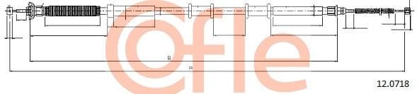 Cable Pull, parking brake 92.12.0718