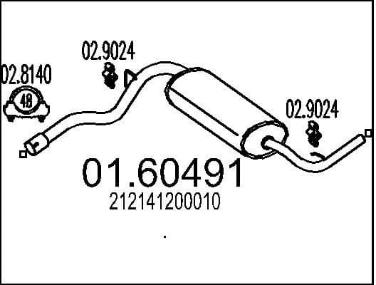 Rear Muffler 01.60491