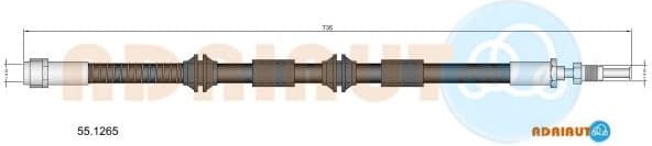 Brake hose front 55.1265