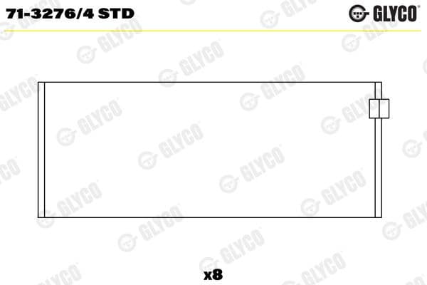 Connecting Rod Bearing 71-3276/4 STD