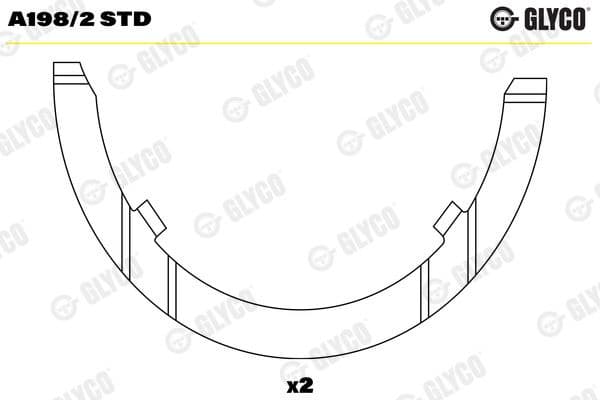 Spacer, crankshaft A198/2 STD