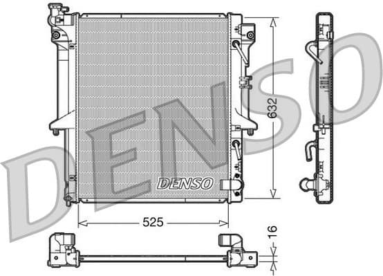 Radiator, engine cooling DRM45018