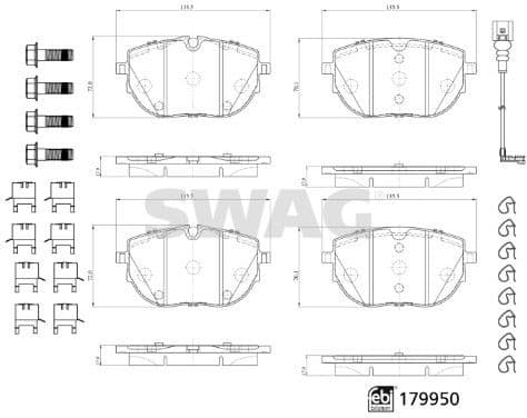 Brake Pad Set, disc brake 33 10 5568