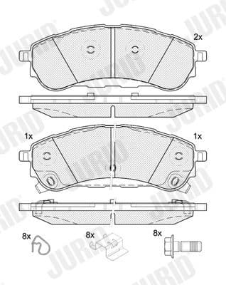 Brake Pad Set, disc brake 574132J