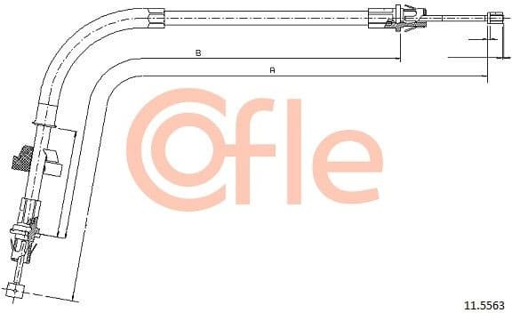 Cable Pull, parking brake 92.11.5563