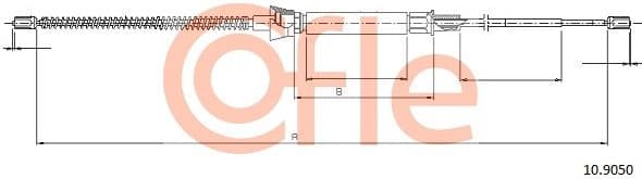 Cable Pull, parking brake 92.10.9050