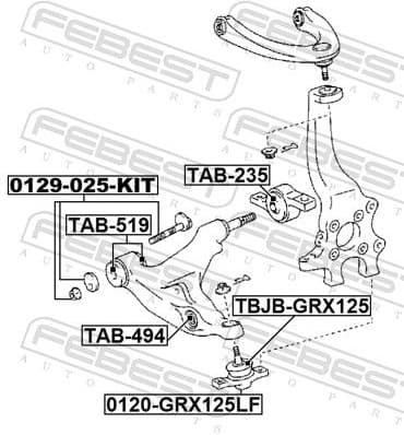 Ball Joint 0120-GRX125LF - image 2