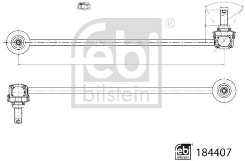 Link/Coupling Rod, stabiliser bar 184407