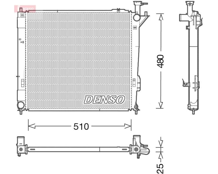 Radiator, engine cooling DRM41015