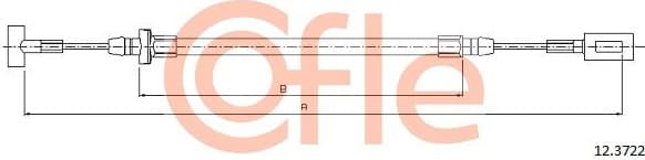 Cable Pull, parking brake 92.12.3722