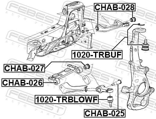 Ball Joint 1020-TRBUF - image 2