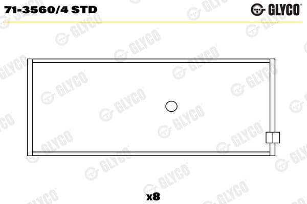 Connecting Rod Bearing 71-3560/4 STD