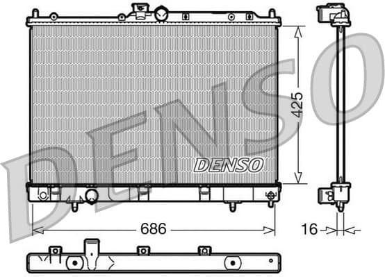 Radiator, engine cooling DRM45031