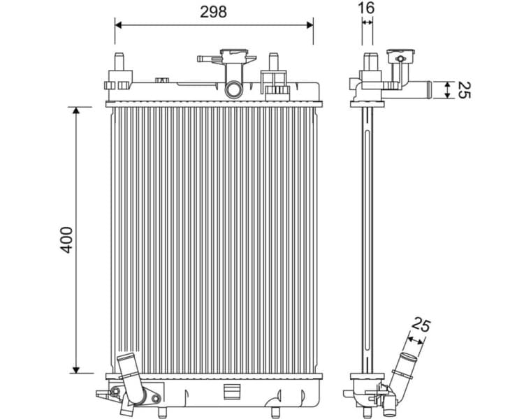 Radiator, engine cooling 701257