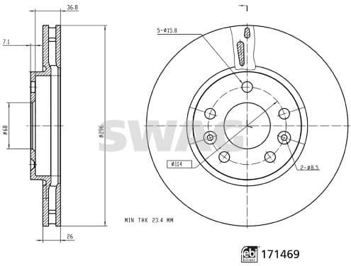 Brake Disc 33 10 0915 - image 3
