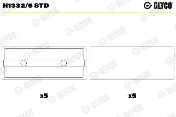 Crankshaft Bearing H1332/5 STD