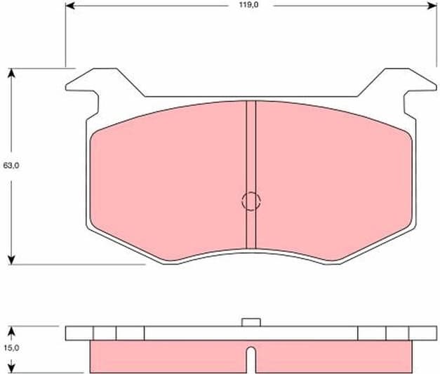 Brake Pad Set, disc brake GDB1256