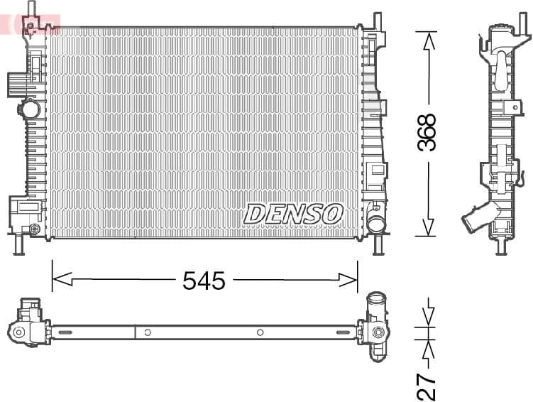 Radiator, engine cooling DRM10009