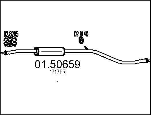 Centre Muffler 01.50659