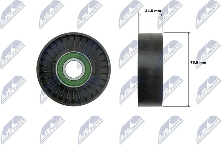Tensioner Pulley, V-ribbed belt RNK-FR-069