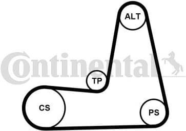 V-ribbed Belt Set 5PK1110K1 - image 2