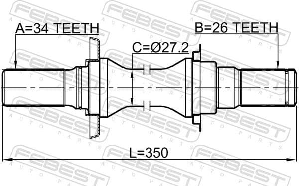 Drive Shaft 1012-V200ATRH