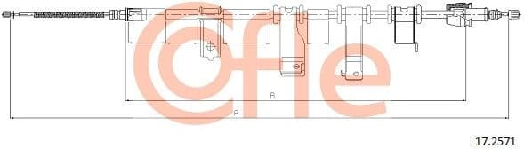 Cable Pull, parking brake 92.17.2571
