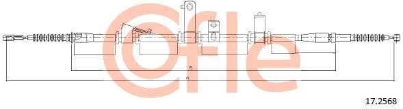 Cable Pull, parking brake 92.17.2568