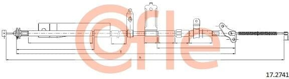 Cable Pull, parking brake 92.17.2741