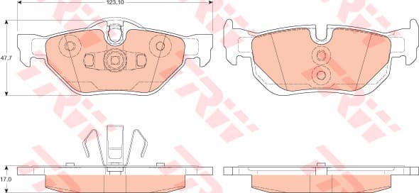 Brake Pad Set, disc brake GDB2050