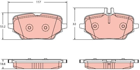 Brake Pad Set, disc brake GDB2381