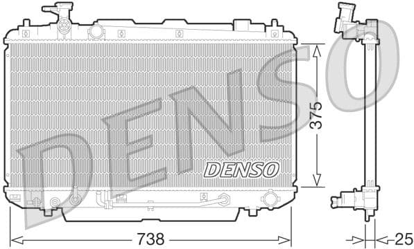 Radiator, engine cooling DRM50064