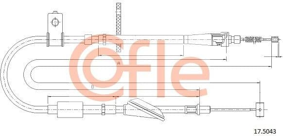 Cable Pull, parking brake 92.17.5043