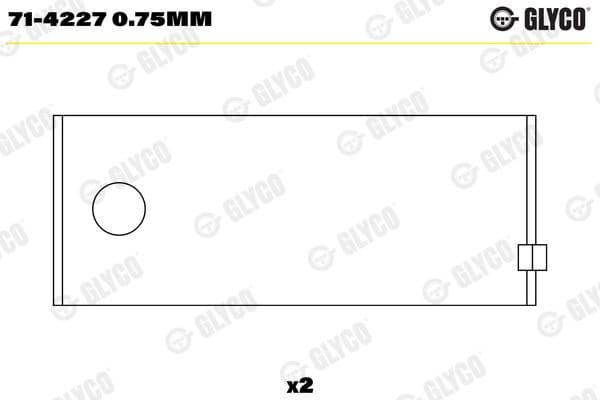Connecting Rod Bearing 71-4227 0.75MM