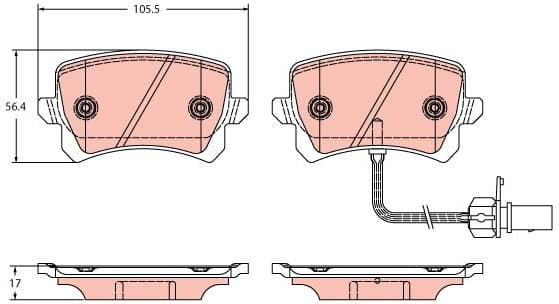 Brake Pad Set, disc brake GDB2389