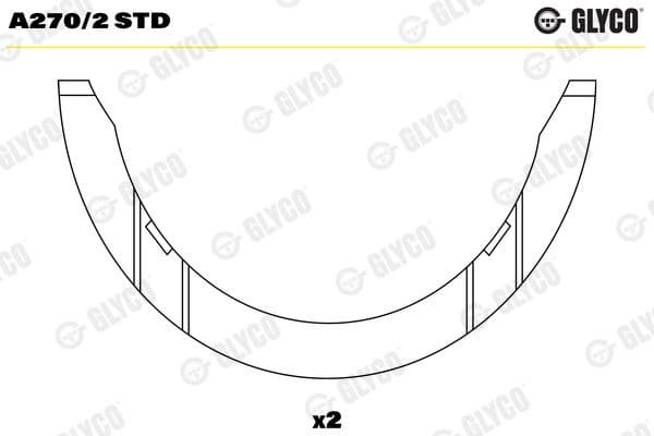 Spacer, crankshaft A270/2 STD