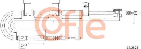 Cable Pull, parking brake 92.17.2578