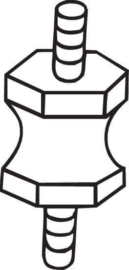 Mount, exhaust system 255-627