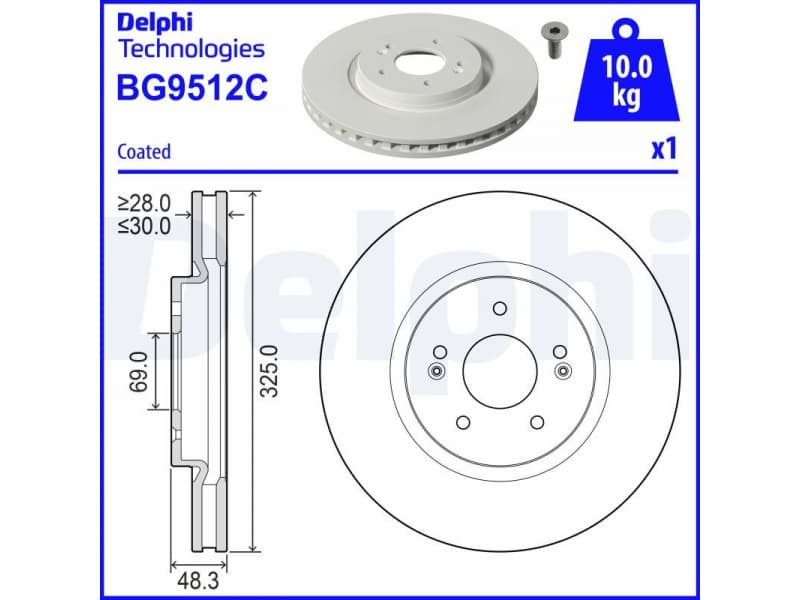 Brake Disc BG9512C