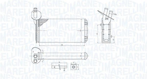 Heat Exchanger, interior heating 350218410000